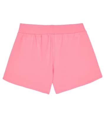 Logo cotton-blend jersey shorts | Moschino Kids