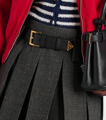 Ceinture en cuir à logo | Prada