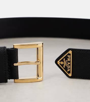 Ceinture en cuir à logo | Prada