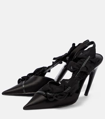 Pumps slingback in raso | Nensi Dojaka