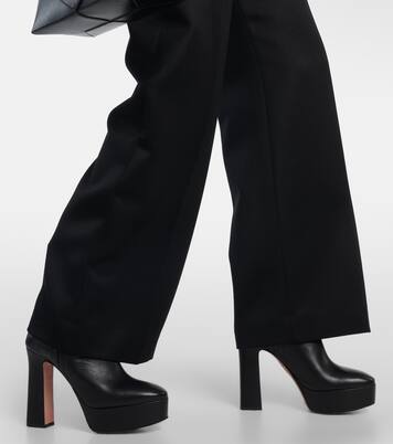 Ankle Boots Groove aus Leder | Aquazzura