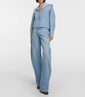 Cropped-Jeansjacke | Alaïa