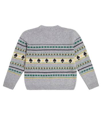 Pull Branco en jacquard de laine | Bonpoint