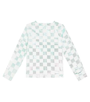 Bow-detailed metallic top | Caroline Bosmans