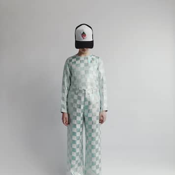 Bow-detailed metallic top | Caroline Bosmans