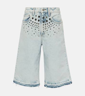 Verzierte Bermuda-Shorts aus Denim | Alessandra Rich