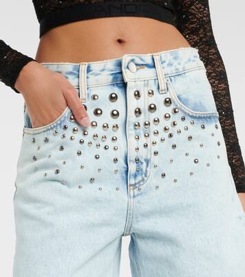 Verzierte Bermuda-Shorts aus Denim | Alessandra Rich