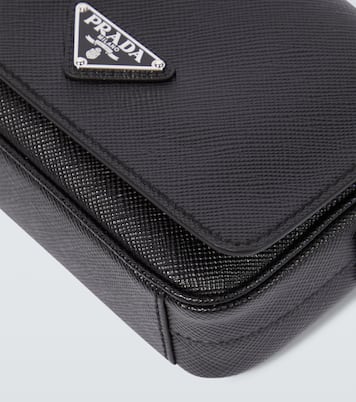Logo saffiano leather shoulder bag | Prada