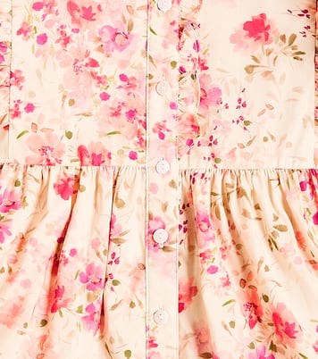 Ruffled floral cotton voile dress | Petite Amalie  