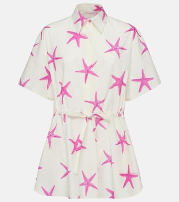 Starfish cotton poplin minidress | Valentino