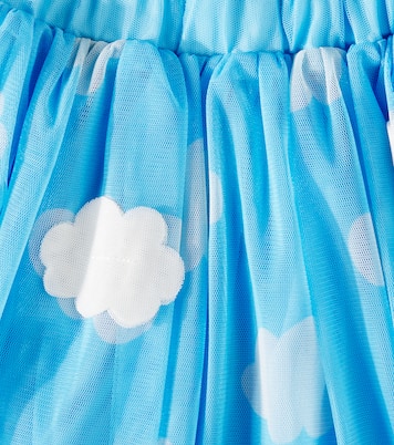 Appliqué printed tulle cotton skirt | Stella McCartney Kids