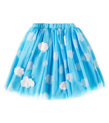 Appliqué printed tulle cotton skirt | Stella McCartney Kids