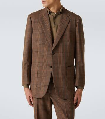 Prince of Wales wool blazer | Auralee
