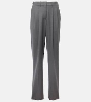 Wool flannel straight pants | Stella McCartney
