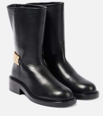 Verzierte Ankle Boots aus Leder | Victoria Beckham