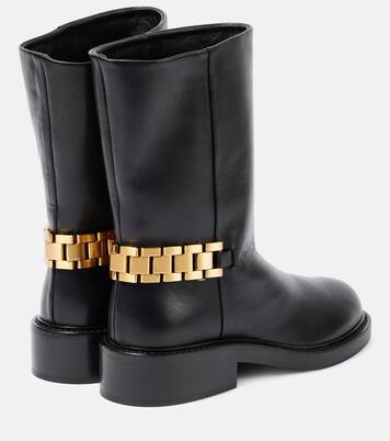 Verzierte Ankle Boots aus Leder | Victoria Beckham