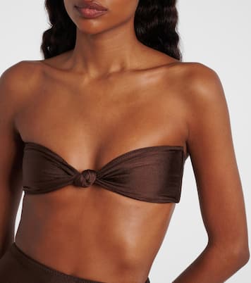 Knotted bandeau bikini top | Same
