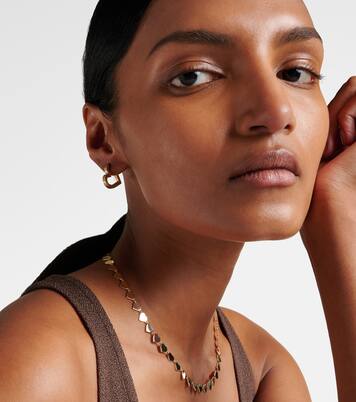 Flutted Heart 14kt white gold earrings | Sydney Evan