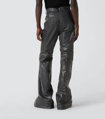 Bolan leather flared pants | Rick Owens