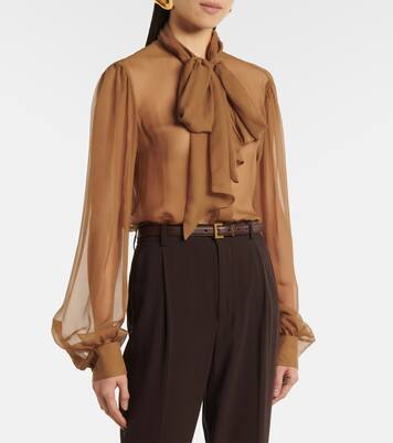 حزام سليم من الجلد Cassandre | Saint Laurent