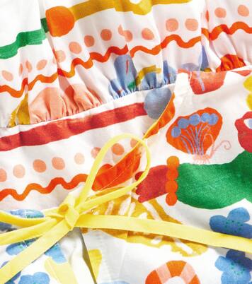 Recanto printed ruffled cotton top | Fábula