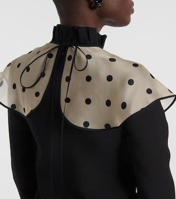 Crepe Couture polka-dot minidress | Valentino