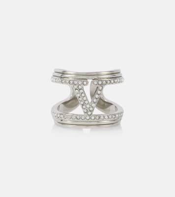 Anillo VLogo con cristales | Valentino