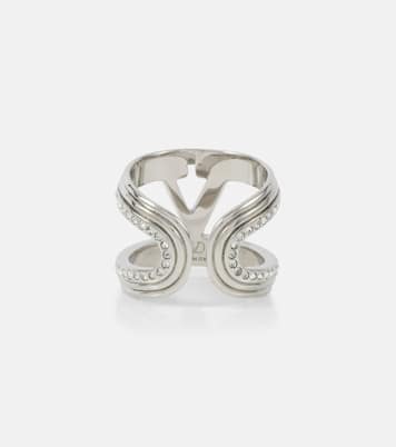 Anillo VLogo con cristales | Valentino