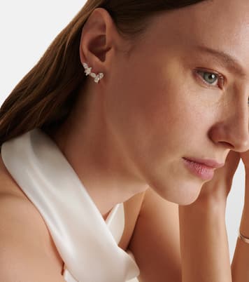 Boucle d'oreille unique Serti Sur Vide en or blanc 18 ct et diamants | Repossi