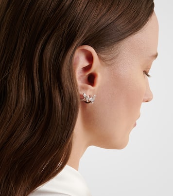 Boucle d'oreille unique Serti Sur Vide en or blanc 18 ct et diamants | Repossi
