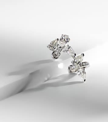 Boucle d'oreille unique Serti Sur Vide en or blanc 18 ct et diamants | Repossi