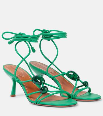 Gleam 65 embellished leather sandals | Zimmermann