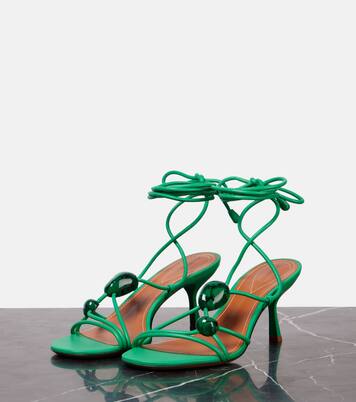 Gleam 65 embellished leather sandals | Zimmermann