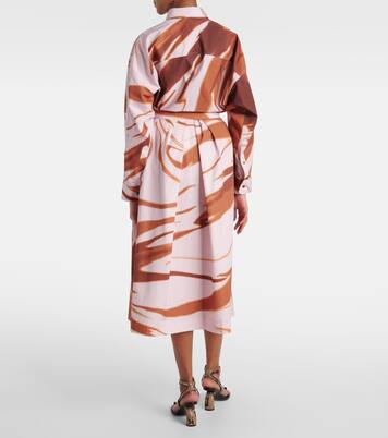 Bedruckter Midirock aus Baumwolle | Dries Van Noten