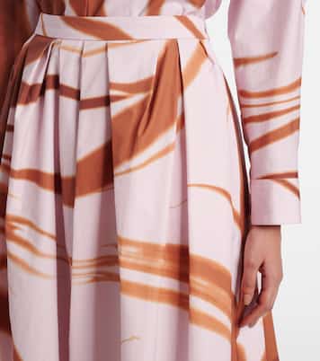 Bedruckter Midirock aus Baumwolle | Dries Van Noten