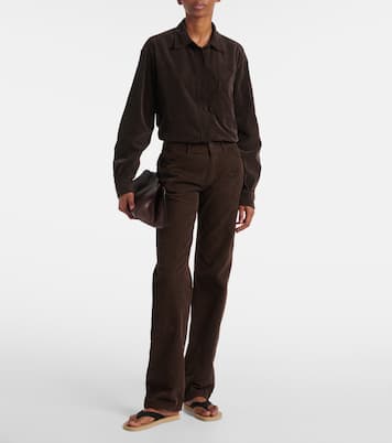 Carlyl cotton corduroy straight pants | The Row