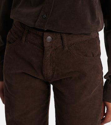 Carlyl cotton corduroy straight pants | The Row
