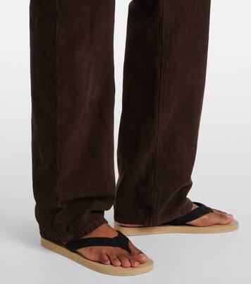 Carlyl cotton corduroy straight pants | The Row