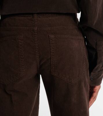 Carlyl cotton corduroy straight pants | The Row