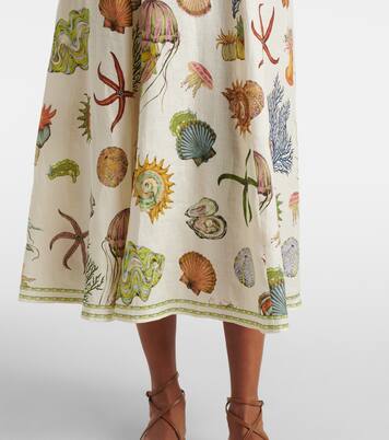 Midikleid Sea aus Leinen | Alémais