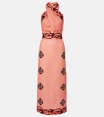 Energetic Patterns linen maxi dress | Johanna Ortiz