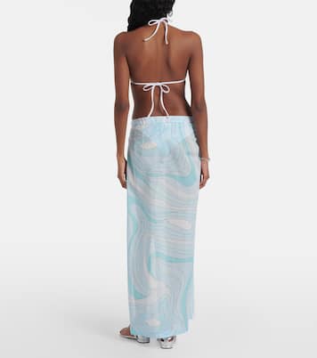 Marmo cotton muslin beach cover-up | Pucci