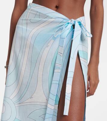 Marmo cotton muslin beach cover-up | Pucci