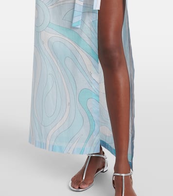 Marmo cotton muslin beach cover-up | Pucci