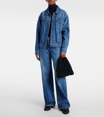 Bindle Small suede tote bag | The Row