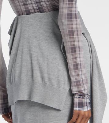 Midirock aus Seiden-Jersey | Acne Studios