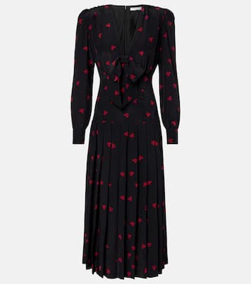 Bedrucktes Midikleid aus Seide | Alessandra Rich