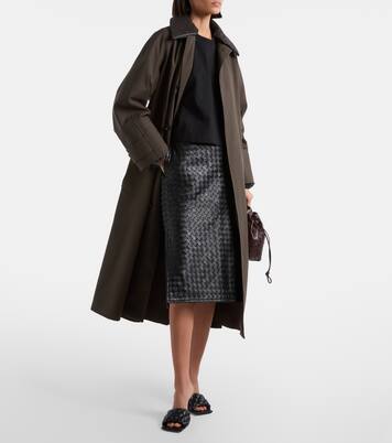 T-shirt cropped in jersey di cotone  | Bottega Veneta