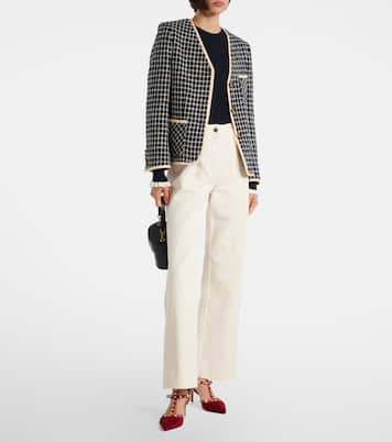 Rockstud 65 velvet and leather pumps | Valentino Garavani