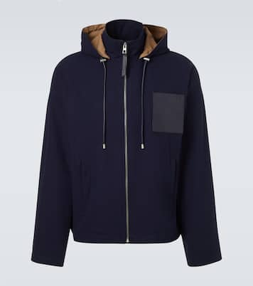 Hooded cotton twill jacket | Loewe